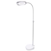 ARCH LED MAGNIFIER LAMP FLOOR OR DESK, 21 LED WHITE WITH TRAY